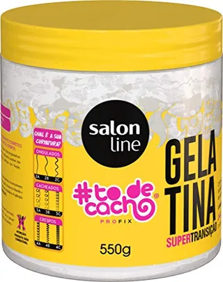 Gelatina #todecacho Mais Definição Transição Capilar, 550gr, Salon Line, Salon Line, Transparente