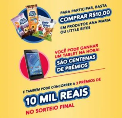 Promoção Tá na Hora de Ana Maria - Concorra a tablets e R$10.000,00