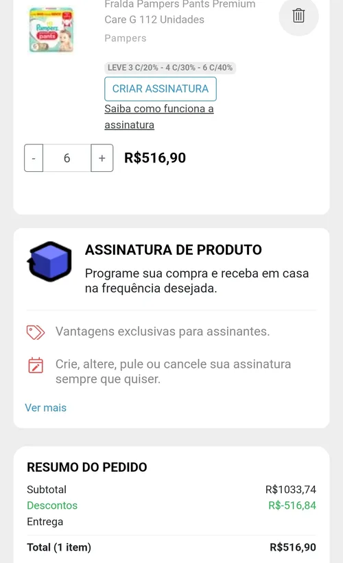 Imagem na descrição da promoção