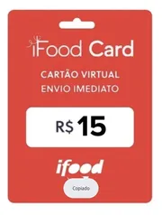 Gift Card Ifood - Pague R$10 e Ganhe R$15