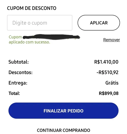 Imagem na descrição da promoção