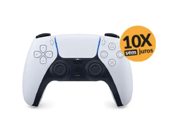 CONTROLE DUALSENSE PS5 BRANCO  - R$100 do saldo VALE BONUS 