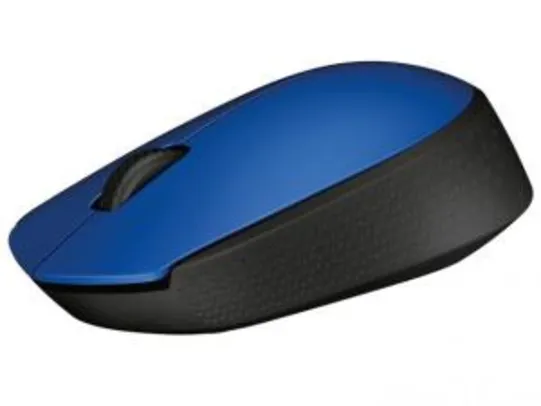 Mouse Sem Fio Logitech M170 - Azul - R$ 30
