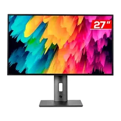 MONITOR PROFISSIONAL PICHAU PERSEUS PRO, 27 POL. IPS, QHD, 4MS, 75HZ, BASE AJUSTAVEL, HDMI/DP, PC-PR