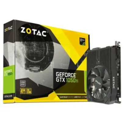 Placa de Vídeo Zotac GeForce GTX 1050 TI 4GB ZT-P10510A-10L - R$ 800