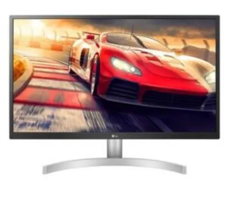 Monitor LG LED 27´ Widescreen 4K, IPS, HDMI/Display Port, Ajuste de Inclinação, Branco 