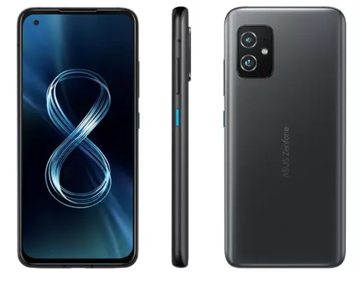 Smartphone Asus Zenfone 8 128GB Black 5G - 8GB RAM Tela 5,92” Câm. Dupla + Selfie 12MP