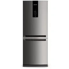 Geladeira Brastemp Frost Free Inverse 443 litros cor Inox com Turbo Ice - BRE57AK