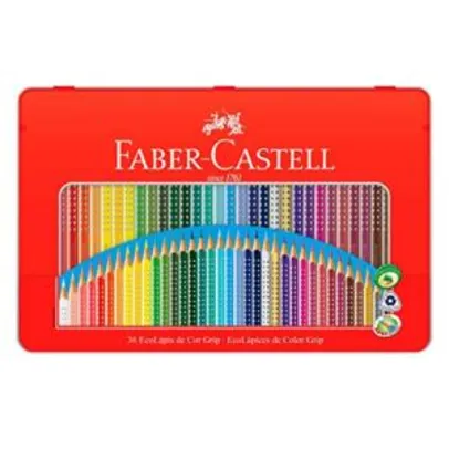 Lápis de Cor EcoLápis Colour Grip 36 Cores, Faber-Castell | R$55