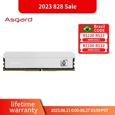 Memória Ram Asgard (48GB) 6x8GB 3600mhz 