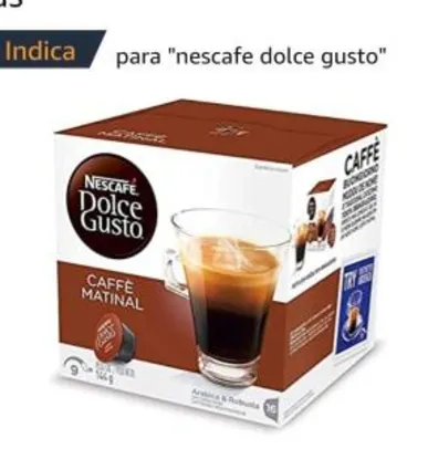 Nescafe Dolce Gusto, Caffe Matinal, 16 Cápsulas R$20