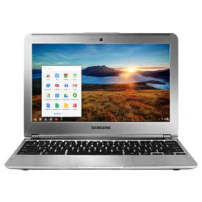 Notebook Samsung Chromebook 303C12-AD1 com Samsung Exynos 5, 2GB, 16GB eMMC, Leitor de Cartões, HDMI, Wireless, Webcam, LED 11.6" e Chrome OS 499,00