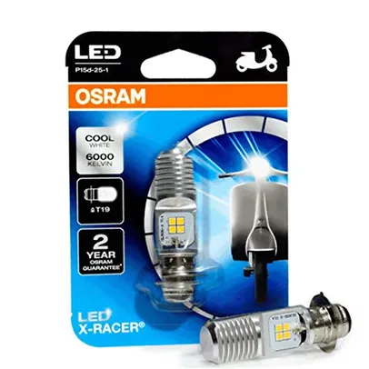 Lâmpada LED H6/M5 OSRAM LED X-Racer Luz Branca