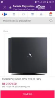 Console Playstation 4 PRO 1TB 4K - Sony | R$2279
