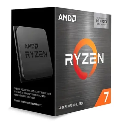 PROCESSADOR AMD RYZEN 7 5700X3D, 8-CORE, 16-THREADS, 3.0GHZ (4.1GHZ TURBO), CACHE 100MB, AM4, 100-100001503WOF