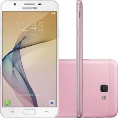 Smartphone Samsung Galaxy J5 Prime Dual Chip Android 6.0 Tela 5" Quad-Core 1.4 GHz 32GB 4G Wi-Fi Câmera 13MP com Leitor de Digital - Rosa 712 no boleto usando o cupom alo10 e ainda ganhe um curso digital