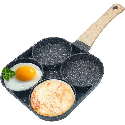 [C. NOVA R$32,09] Frigideira para Omelete/Panquecas Antiaderente - Fogões de Indução/Gás 