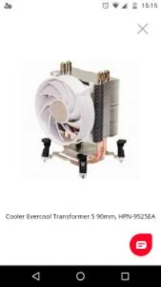 Cooler Evercool Transformer S 90mm, HPN-9525EA R$ 1