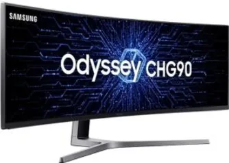 Monitor Gamer Curvo Samsung QLED SuperUltraWide 49" 1ms 144Hz Odyssey CHG90 | R$6569