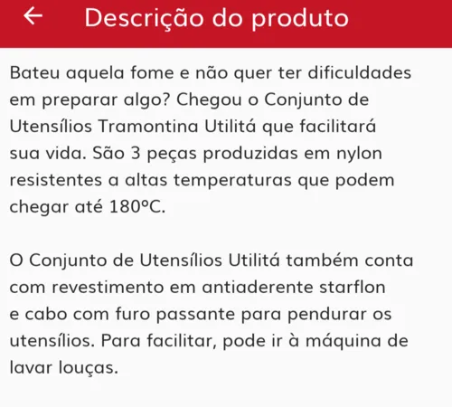 Imagem na descrição da promoção