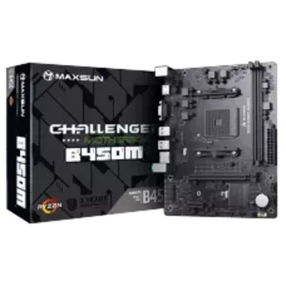 Placa Mãe MAXSUN B450M MS-Challenger, Chipset B450, AMD AM4, mATX, DDR4