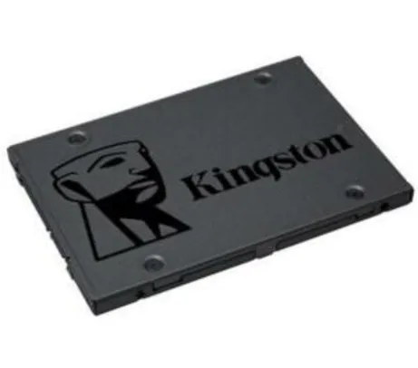 SSD Kingston A400, 480GB, SATA, Leitura 500MB/s, Gravação 450MB/s - SA400S37/480G - R$380