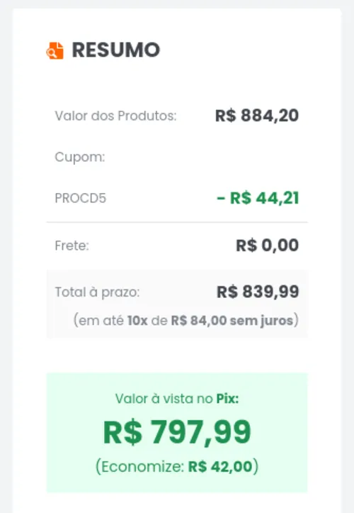 Imagem na descrição da promoção