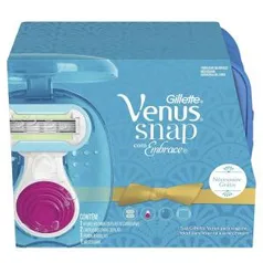 [KIT] Aparelho Para Depilação Gilette Venus Snap + 2 Recargas + Porta Aparelho + Necessaire | R$20