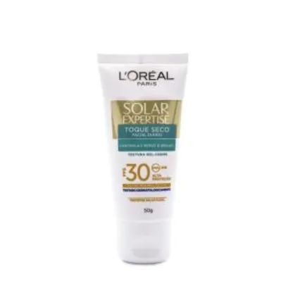 Protetor Solar L'Oréal Paris Solar Expertise Facial Toque Seco, FPS 30, 50g | R$28