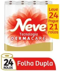 Neve Papel Higiênico Toque de Seda, 24 Rolos