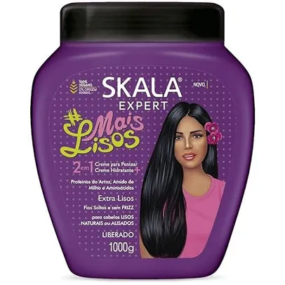 Máscara Creme Tratamento Cabelo Mais Lisos Skala Pote 1Kg