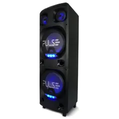 Caixa de Som Pulse Multilaser Amplificada 2200W - SP500 Potente Com Bluetooth