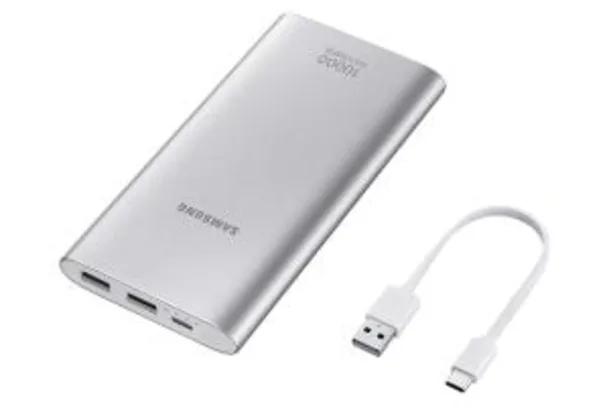 [PRIME] Carregador Portátil Samsung 10.000mAh Fast Charge USB Tipo C