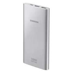 BATERIA EXTERNA CARGA RÁPIDA 10000MAH USB-C PRATA | R$85