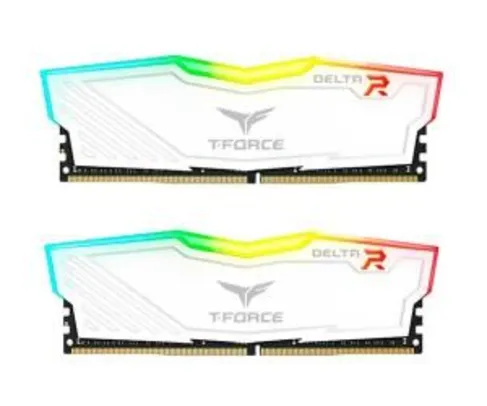 MEMORIA 16GB (2X8) DDR4 3000MHZ TEAM GROUP T-FORCE DELTA II RGB BRANCA, TF4D416G300HC16CDC01