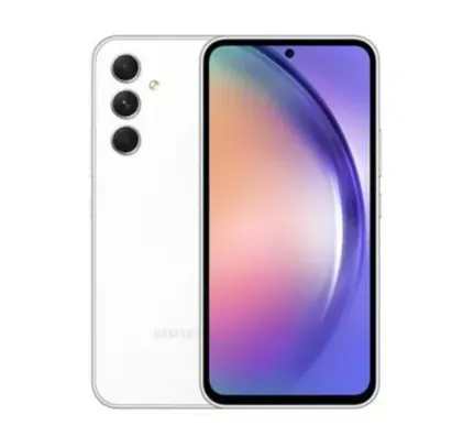 Smartphone Samsung Galaxy A54, 5G, 128GB, 8GB RAM, Octa Core, Câmera Tripla de 50MP, Tela Infinita de 6.4, Branco - SM-A546EZWLZTO