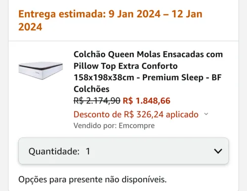 Imagem na descrição da promoção