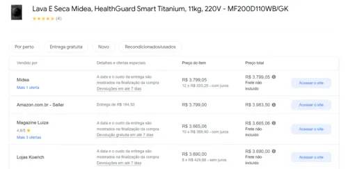 Imagem na descrição da promoção