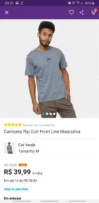 Camiseta Rip Curl Front Line Masculina na Netshoes