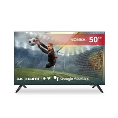 Smart TV Konka LED 50&quot; UHD 4K, Design sem bordas, comando por voz e Android TV com Bluetooth KD