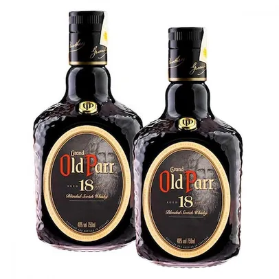 Kit Whisky Old Parr 18 anos 750ml com 2 unidades