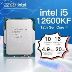 Processador Intel Core i5-12600KF, 10Core, 16-Threads, 3.7GHz (4.9GHz Turbo) Cache 20mb