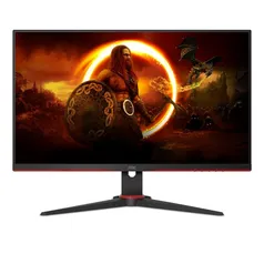 Monitor 27&quot; Gamer AOC 27G2SE Full HD AMD FreeSync Premium Pro 165Hz 1ms Preto e Vermelho