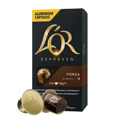 Café L'OR Cápsula Forza 10 unidades Compatível Nespresso