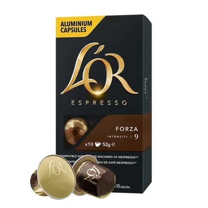 Café L'OR Cápsula Forza 10 unidades Compatível Nespresso