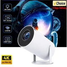 [TAXA INCLUSA] Projetor portátil do cinema home, android 11, WiFi duplo 6, 200 ANSI Allwinner H713, BT5.0, 1080p