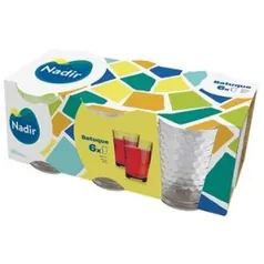 Conjunto de Copos Nadir 265ml Batuque 6 Peças | R$ 9