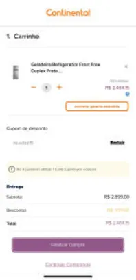 Geladeira/Refrigerador Frost Free Duplex Prata 472 Litros (TC56S) | R$ 2464