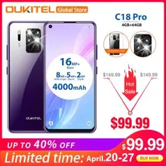 OUKITEL C18 PRO 4/64GB ANDROID 9.0 MT6757