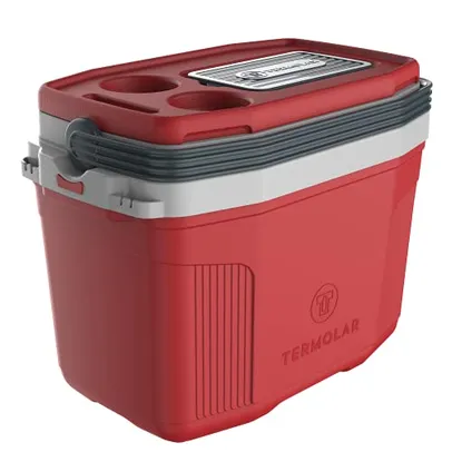 Caixa Térmica Cooler Termolar Suv Vermelha 20l Praia Pesca